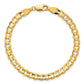 Open Concave Curb with Lobster Clasp Bracelet - WBC