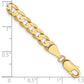 Open Concave Curb with Lobster Clasp Bracelet - WBC