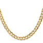 Open Concave Curb with Lobster Clasp Chain - WBC