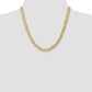 Open Concave Curb with Lobster Clasp Chain - WBC