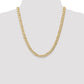 Open Concave Curb with Lobster Clasp Chain - WBC