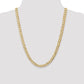 Open Concave Curb with Lobster Clasp Chain - WBC