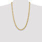 Open Concave Curb with Lobster Clasp Chain - WBC