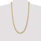 Open Concave Curb with Lobster Clasp Chain - WBC
