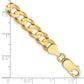 Open Concave Curb with Lobster Clasp Chain - WBC