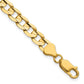 Open Concave Curb with Lobster Clasp Bracelet - WBC