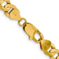 Open Concave Curb with Lobster Clasp Chain - WBC