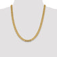 Open Concave Curb with Lobster Clasp Chain - WBC