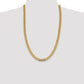 Open Concave Curb with Lobster Clasp Chain - WBC