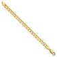 Open Concave Curb with Lobster Clasp Bracelet - WBC