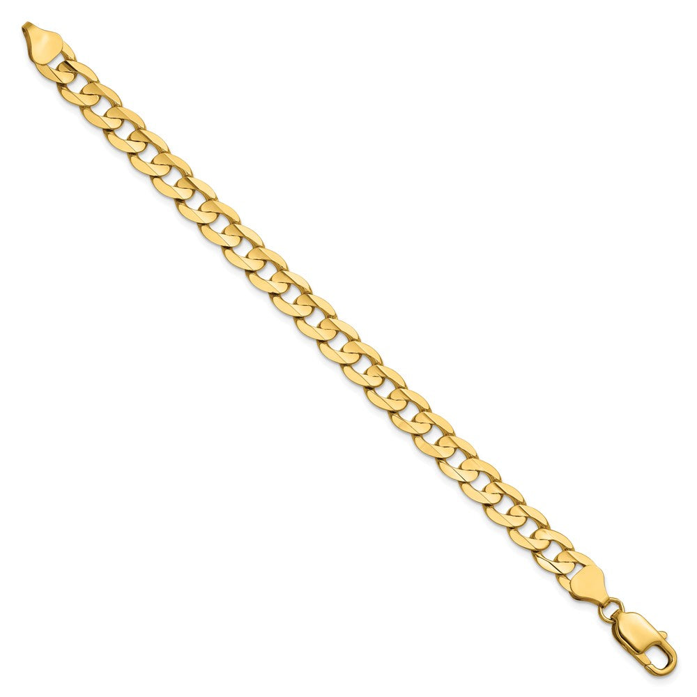 Open Concave Curb with Lobster Clasp Bracelet - WBC