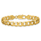 Open Concave Curb with Lobster Clasp Bracelet - WBC