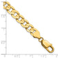 Open Concave Curb with Lobster Clasp Chain - WBC