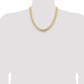 Open Concave Curb with Lobster Clasp Chain - WBC