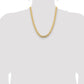 Open Concave Curb with Lobster Clasp Chain - WBC