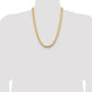 Open Concave Curb with Lobster Clasp Chain - WBC