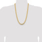 Open Concave Curb with Lobster Clasp Chain - WBC