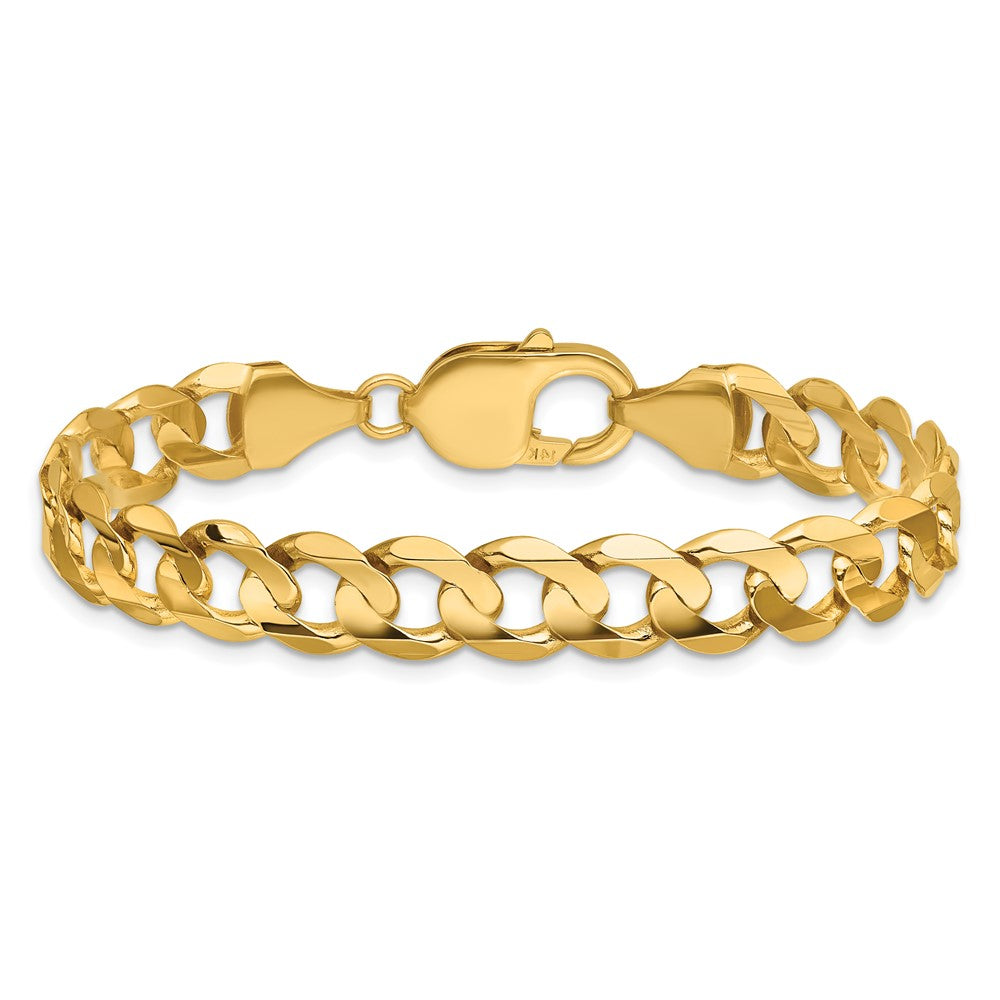 Open Concave Curb with Lobster Clasp Bracelet - WBC