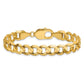 Open Concave Curb with Lobster Clasp Chain - WBC