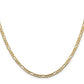 Concave Open Figaro with Lobster Clasp Chain - WBC