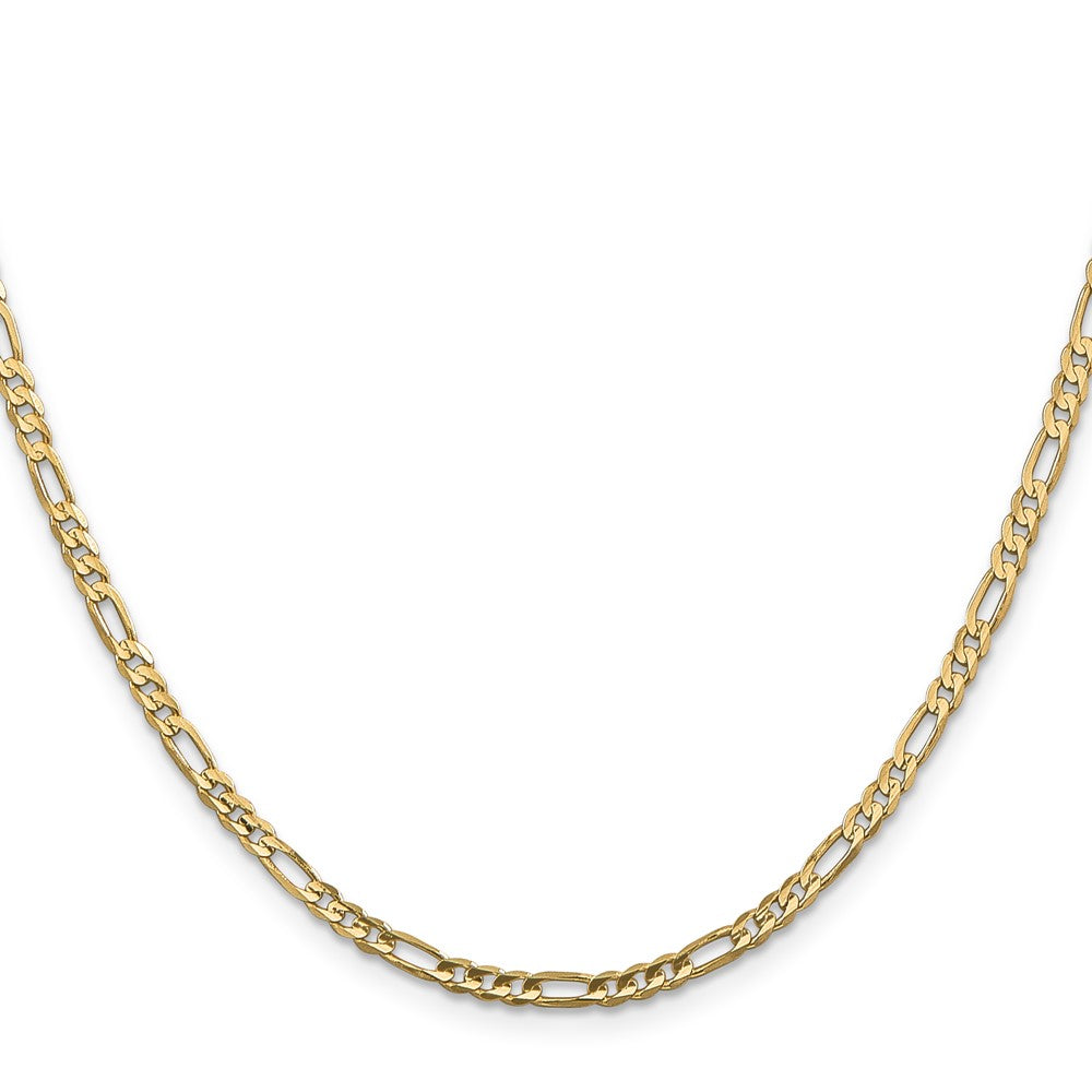 Concave Open Figaro with Lobster Clasp Chain - WBC