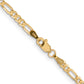 Concave Open Figaro with Lobster Clasp Chain - WBC