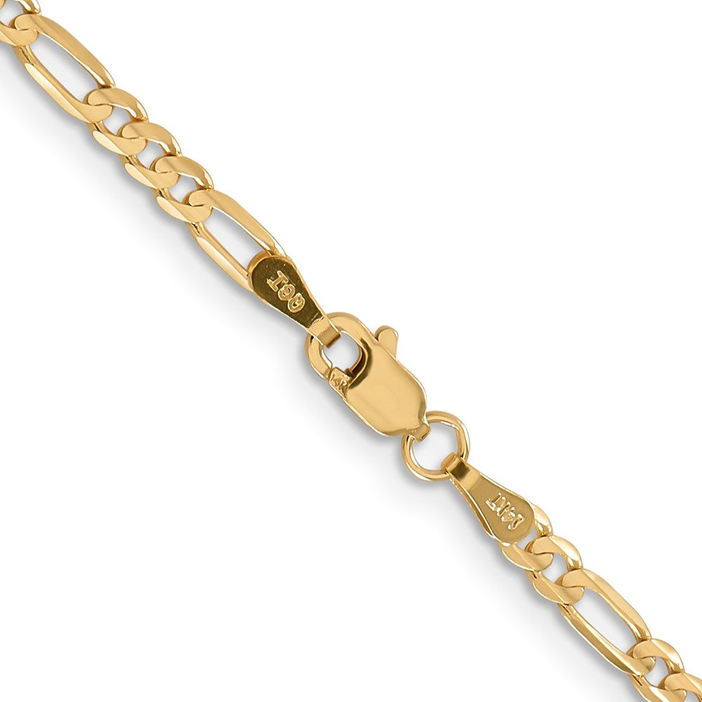 Concave Open Figaro with Lobster Clasp Chain - WBC