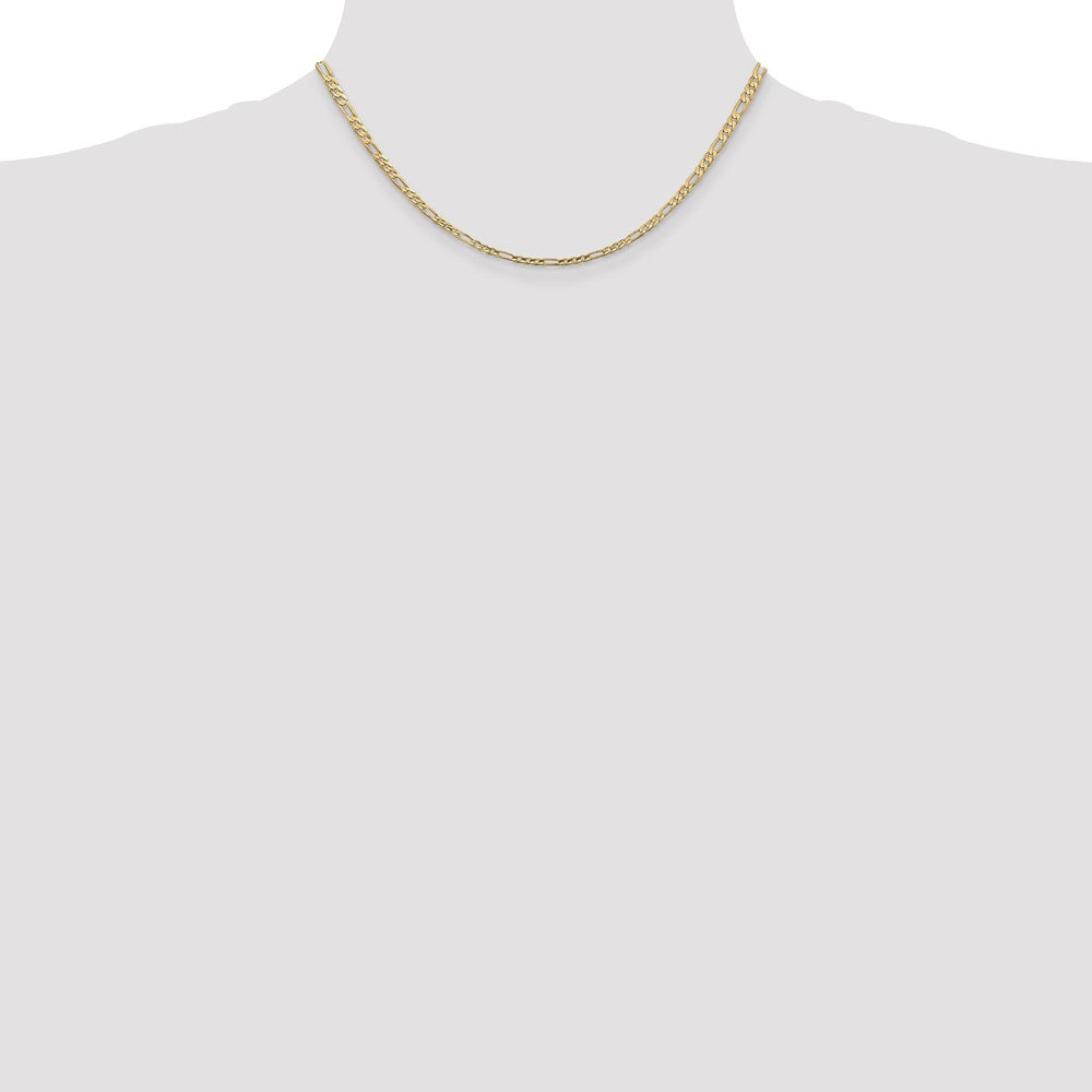 Concave Open Figaro with Lobster Clasp Chain - WBC
