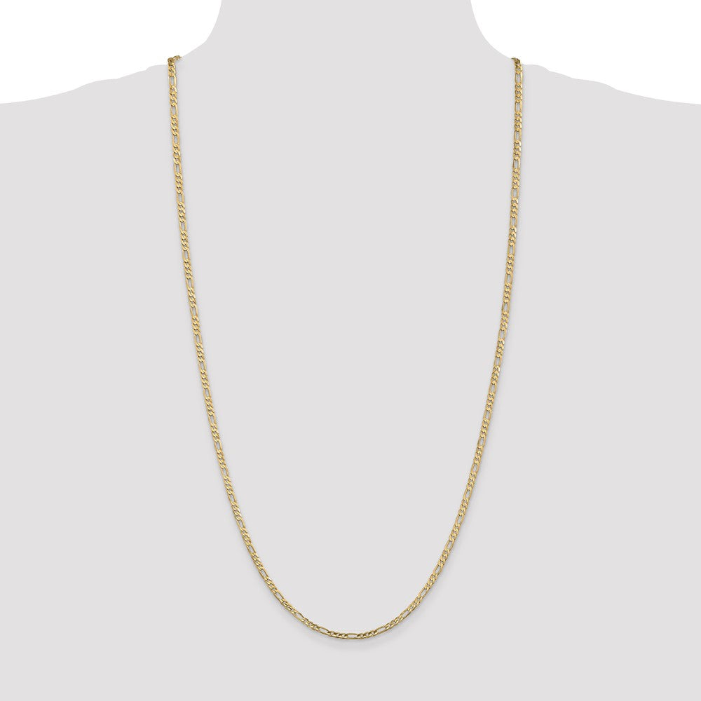 Concave Open Figaro with Lobster Clasp Chain - WBC