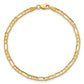Concave Open Figaro with Lobster Clasp Bracelet - WBC