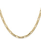 Concave Open Figaro with Lobster Clasp Chain - WBC