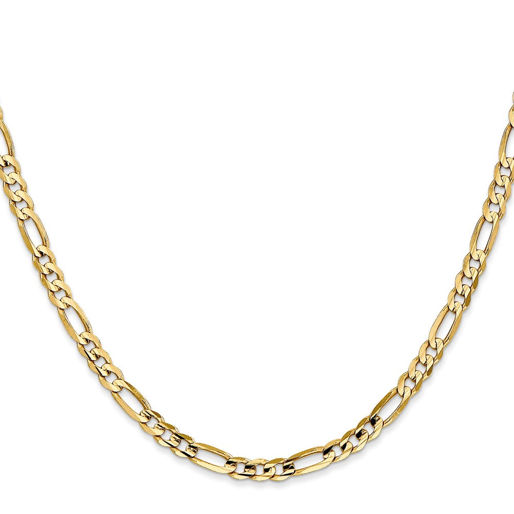 Concave Open Figaro with Lobster Clasp Chain - WBC