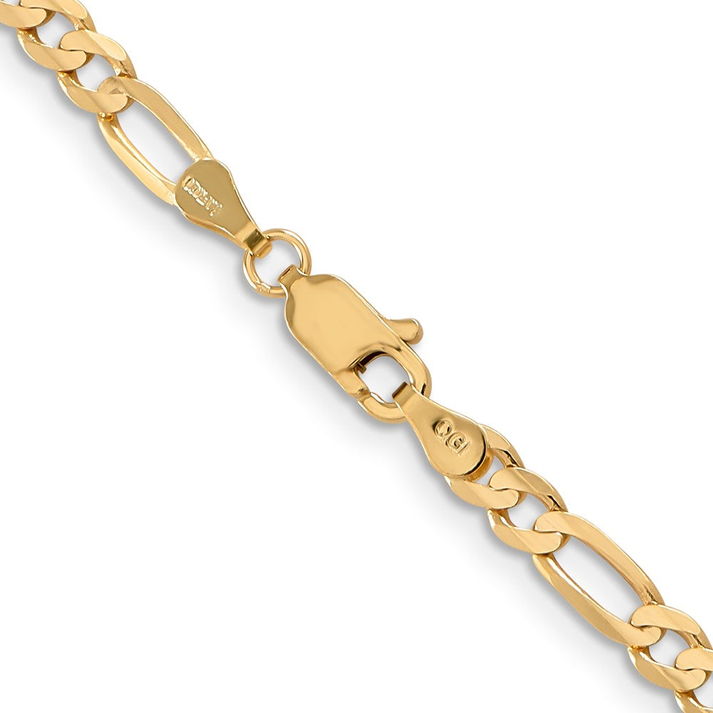 Concave Open Figaro with Lobster Clasp Chain - WBC