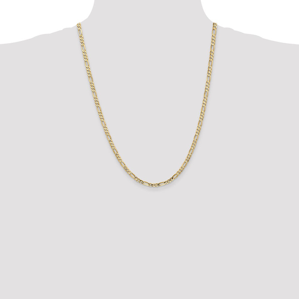 Concave Open Figaro with Lobster Clasp Chain - WBC