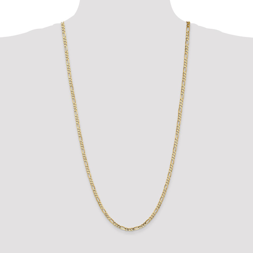 Concave Open Figaro with Lobster Clasp Chain - WBC