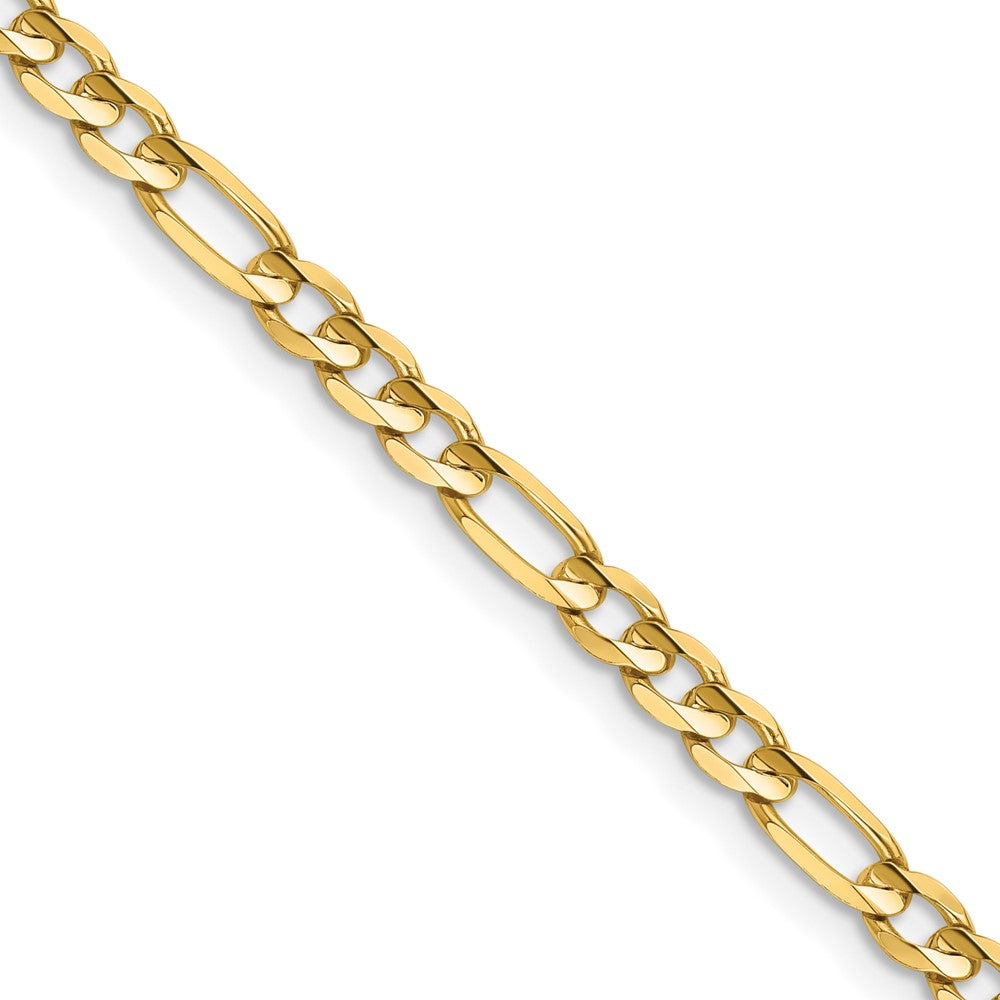 Concave Open Figaro with Lobster Clasp Chain - WBC