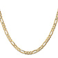 Concave Open Figaro with Lobster Clasp Chain - WBC