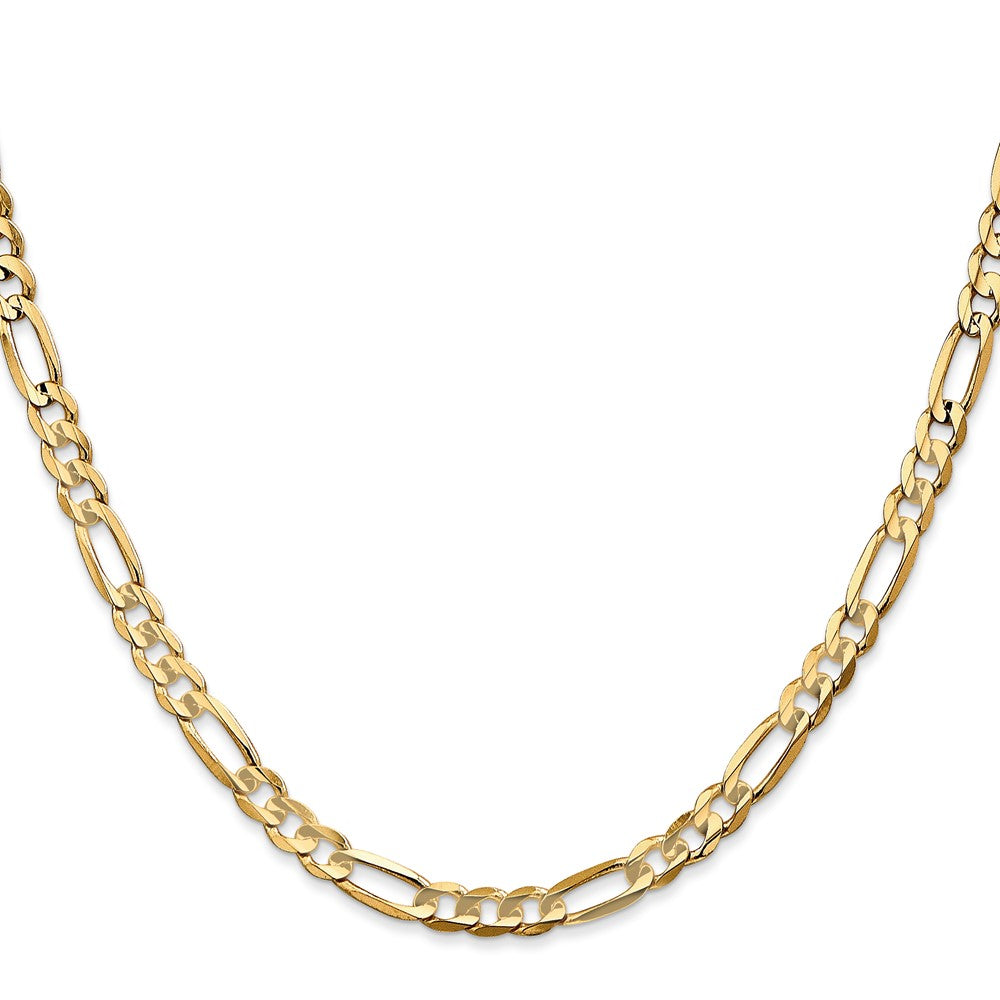 Concave Open Figaro with Lobster Clasp Chain - WBC