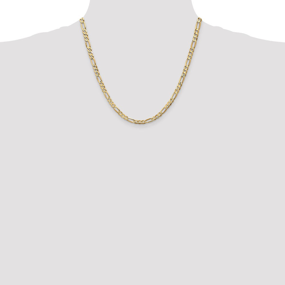 Concave Open Figaro with Lobster Clasp Chain - WBC