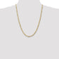 Concave Open Figaro with Lobster Clasp Chain - WBC