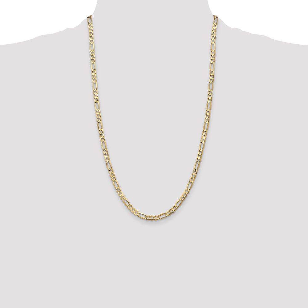 Concave Open Figaro with Lobster Clasp Chain - WBC
