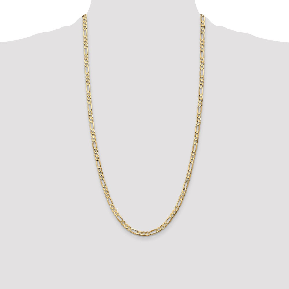 Concave Open Figaro with Lobster Clasp Chain - WBC