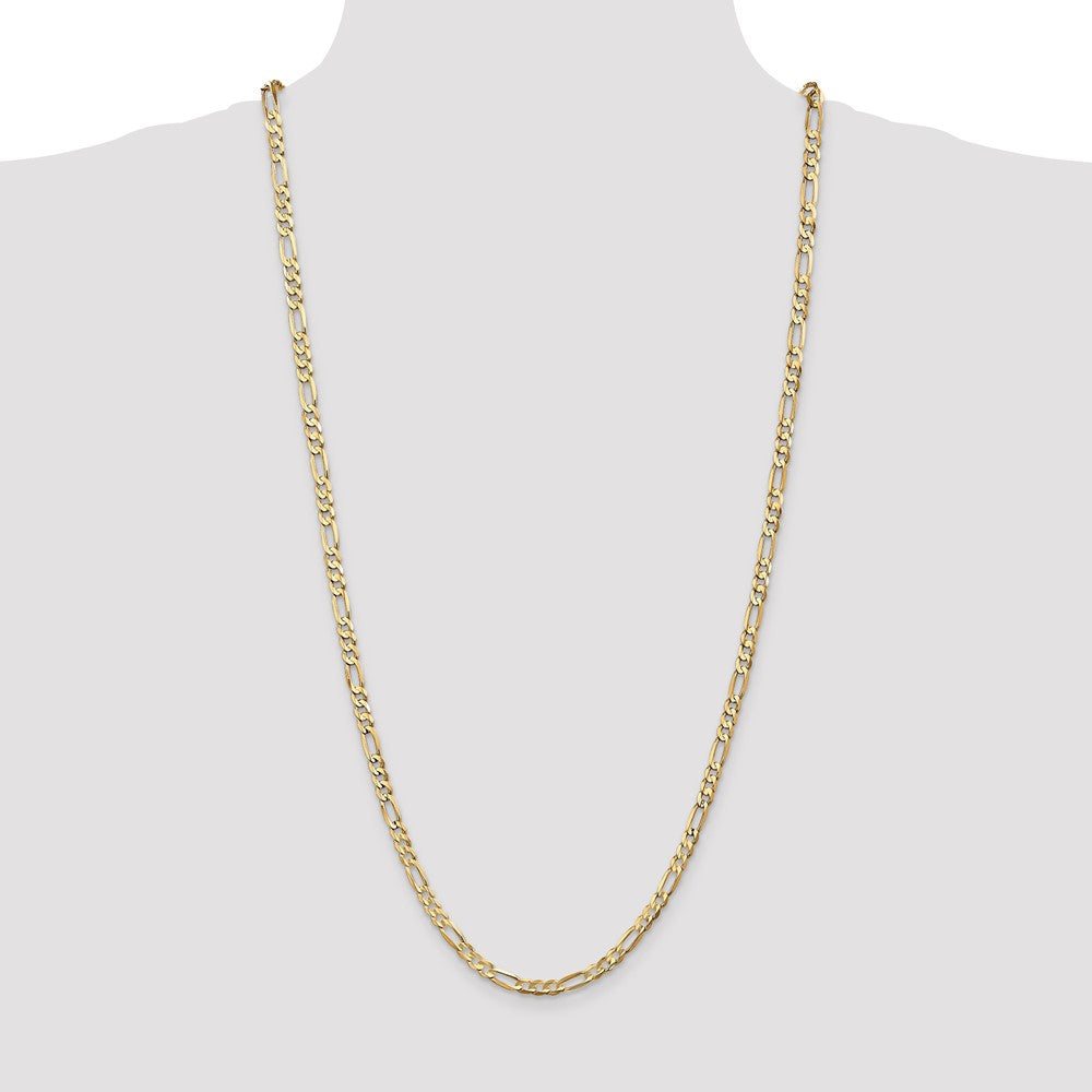 Concave Open Figaro with Lobster Clasp Chain - WBC