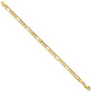 Concave Open Figaro with Lobster Clasp Bracelet - WBC