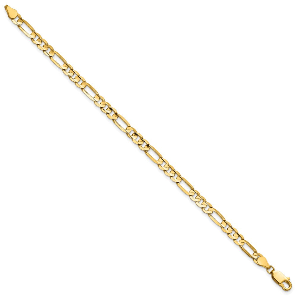 Concave Open Figaro with Lobster Clasp Bracelet - WBC
