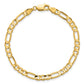 Concave Open Figaro with Lobster Clasp Bracelet - WBC