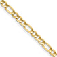 Concave Open Figaro with Lobster Clasp Chain - WBC