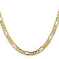 Concave Open Figaro with Lobster Clasp Chain - WBC