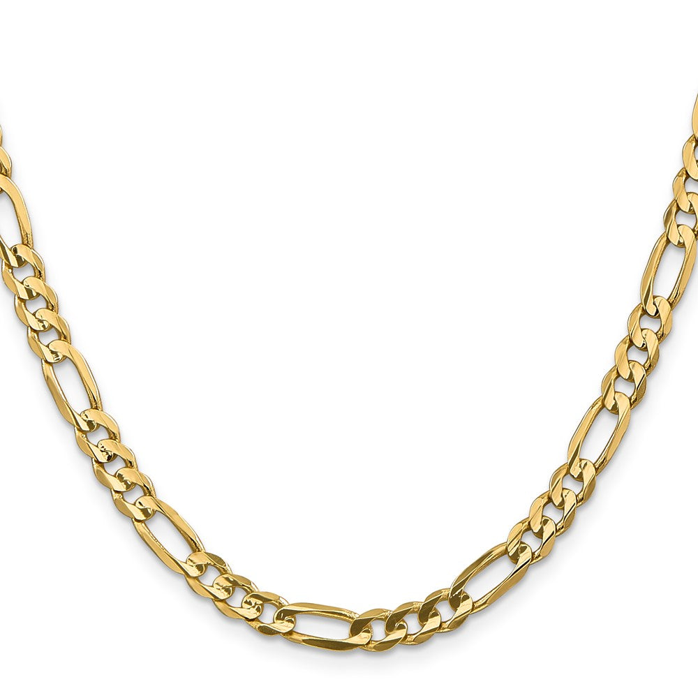 Concave Open Figaro with Lobster Clasp Chain - WBC