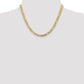 Concave Open Figaro with Lobster Clasp Chain - WBC